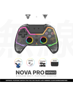 Joypad wireless Fantech WGP14V2 NOVA PRO multiplatform RGB CLEAR crni - 214902