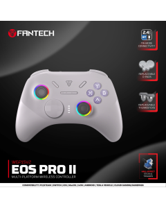 Joypad wireless Fantech WGP15V2 EOS PRO II multiplatform RGB sivi - 222346