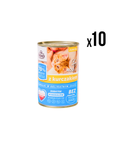 FRENDI Vlažna hrana za mačke Junior piletina 400g 10/1 - 3360143
