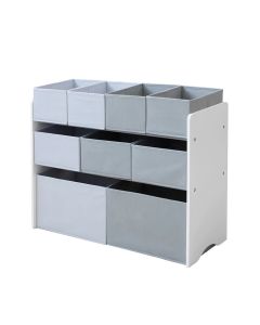 KINDER HOME Organizator za igračke belo-sivi - JVTR-3090-1