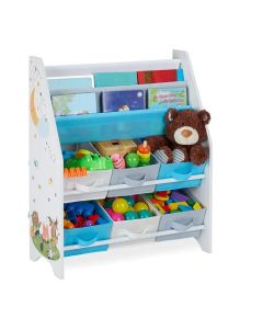 KINDER HOME Dečija polica za knjige i igračke bela - JVTR-3171