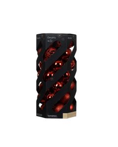 DECORIS Novogodišnje kugle za jelku, set  35/1 crvena - KA021176
