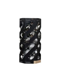 DECORIS Novogodišnje kugle za jelku, set 35/1 srebrna - KA021178