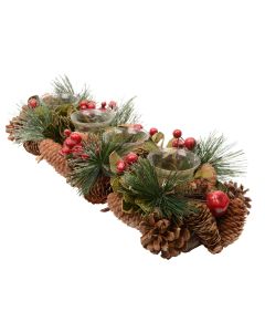 DECORIS Novogodišnja dekoracija sa 4 svećnjaka - KA621690