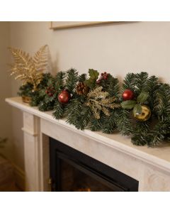 EVERLANDS Girlanda sa šljokicama i dekorativnim ukrasima, 180cm