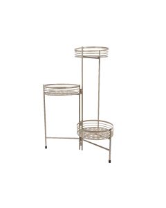 Dekorativni metalni stalak za saksije  , bež, 60cm - KA833702