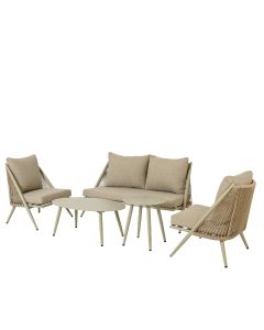 Baštenska garnitura Savina, aluminijumska, krem - KA843462