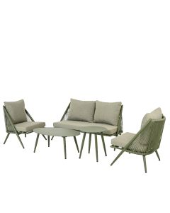 Baštenska garnitura Savina, aluminijumska, pastelno zelena - KA843464