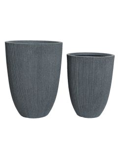 Premium vaza Lennox za terasu i baštu, set 2/1, siva, 57.5cm - KA850908