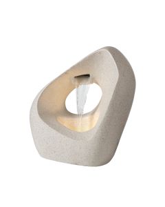 Fontana dekorativna apstraktna sa transformatorom, bela, 22x50x52cm - KA896661
