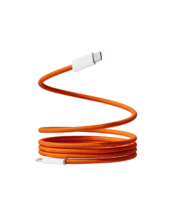 Kabel Braided iPhone PD Type-C na Type-C 60W narandzasti 1m