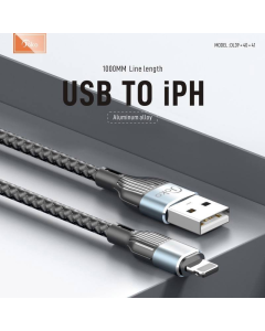 Kabel KONFULON Joko DL40 3A USB na iPhone Lightning sivi 1m - 613541