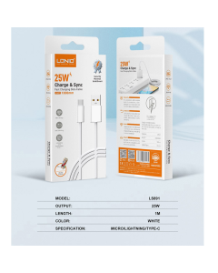 Kabel LDNIO LS891 25W Fast USB na Type-C beli 1m - 611941