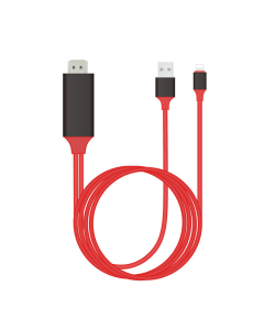 Kabel Lightning na HDMI adapter + USB 2m