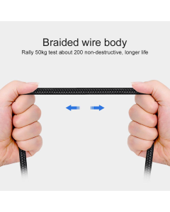 Kabel Lightning na Type-C Elbow crni 1m