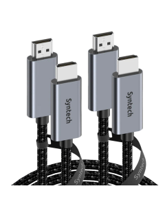 Kabel Syntech HDMI na HDMI 4K braided (2 komada) crni