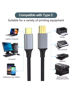 Kabel Type-C na USB B 2m