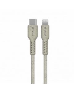 DEVIA Kabl Environment - friendly plant straw Type-c Iphone, bela - 21990