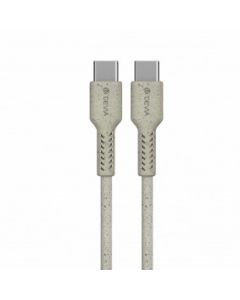 DEVIA Kabl Environment - friendly plant straw Type-c na type-c, bela - 21988-1