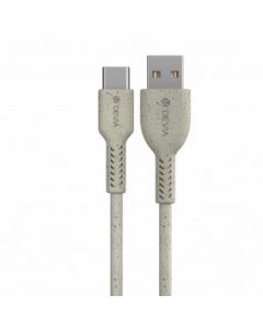 DEVIA Kabl Environment - friendly plant straw PD Type-c, bela - 21991