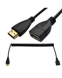 Kabl HDMI produzni M na Z spiralni 1.5m JWD-HDMI12 - 88923