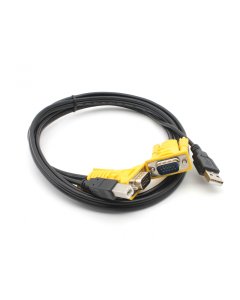 Kabl KVM switch 1.5m (VGA + USB AM/BM) - 17497-1