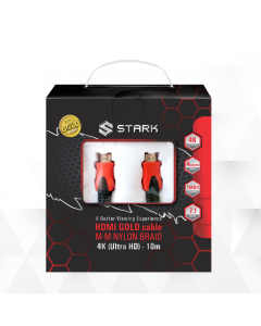 STARK HDMI kabl M-M pozlaćen 4K(Ultra HD),sa zaštitom 10m - 90010