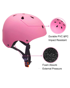 Kaciga za trotinet,rolere,skateboard (L 58-62 cm) roze - 040172