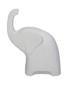 DEKOR DOM Figura SLON 20cm KAL-2029 - White - KSN