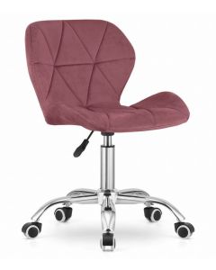 MODERNHOME Kancelarijska stolica ferra sa točkićima dark pink velvet - 3803_1-AVOL-D21