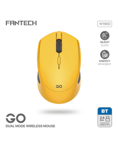 Kancelarijski Wireless miš Fantech W190 zuti - 222350