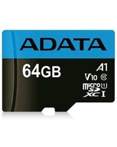 ADATA UHS-I MicroSDXC 64GB class 10 + adapter AUSDX64GUICL10A1-RA1