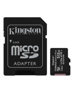 KINGSTON A1 MicroSDXC 512GB 100R class 10 SDCS2/512GB + adapter - KAR00542