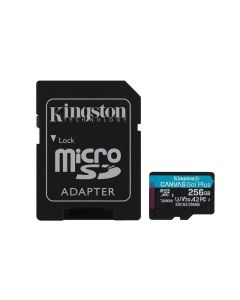 KINGSTON U3 V30 microSDXC 256GB Canvas Go Plus 170R A2 + adapter SDCG3/256GB - KAR00547