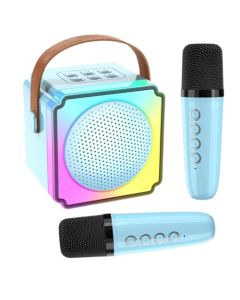 Bluetooth zvučnik P8, Karaoke sa 2 mikrofona, plava - 1430109