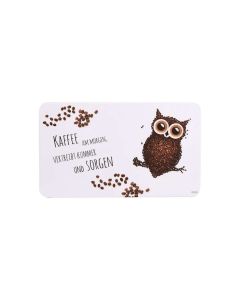 KESPER Dekorativni podmetač za doručak melamin 23,5X14cm Coffe Owl - KSP32369