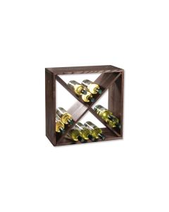 KESPER Polica za vino borovo drvo za 24 flaše 50x50x25 cm - KSP69241