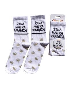 KEVA SI Čarape zena majka kraljica 3741 W