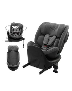 KINDERKRAFT Auto sedište i-Size 40-150cm Xrider 2, siva - KCXRID02GRY0000