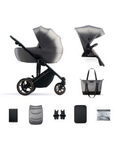 KINDERKRAFT Kolica za bebe 2u1 Prime 2, siva - KSPRIM02GRY2000
