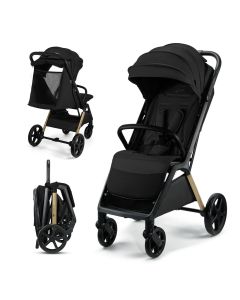 KINDERKRAFT Kolica za bebe Loom ink, crna - KSLOOM00BLK00