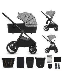 KINDERKRAFT kolica za bebe set 2u1 nea 2 lunar black bizuu