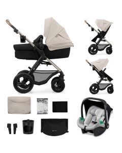 KINDERKRAFT Kolica za bebe 3u1 Moov 2, siva - KSMOOV02GRYEV00