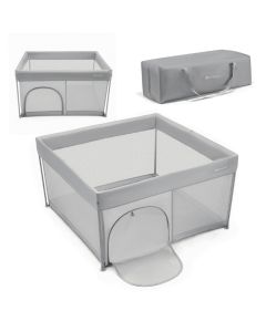 KINDERKRAFT Ogradica za bebe Ziki, siva - KLZIKI00GRY0000