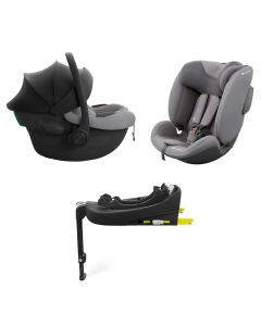 KINDERKRAFT Set auto sedišta i-Lite i-Fix Endura Safe sa isofix bazom, siva - KCENSA00GRY3000