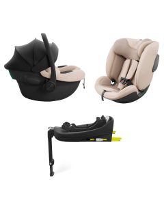 KINDERKRAFT Set auto sedišta i-Lite i-Fix Endura Safe sa isofix bazom, bež - KCENSA00BEG3000