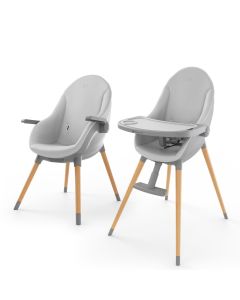 KINDERKRAFT stolica za hranjenje 2u1 fini up grey
