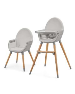 KINDERKRAFT Hranilica 2u1 Fini 2, siva - KHFINI02GRY0000