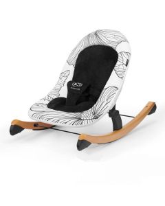 KINDERKRAFT Ležaljka za bebe Finio, bela/crna - KKBFINOBLK0000