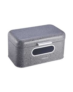 KINGHOFF Kutija za hleb crna metal 35 x 20,4 x 21,5 cm - KH1080